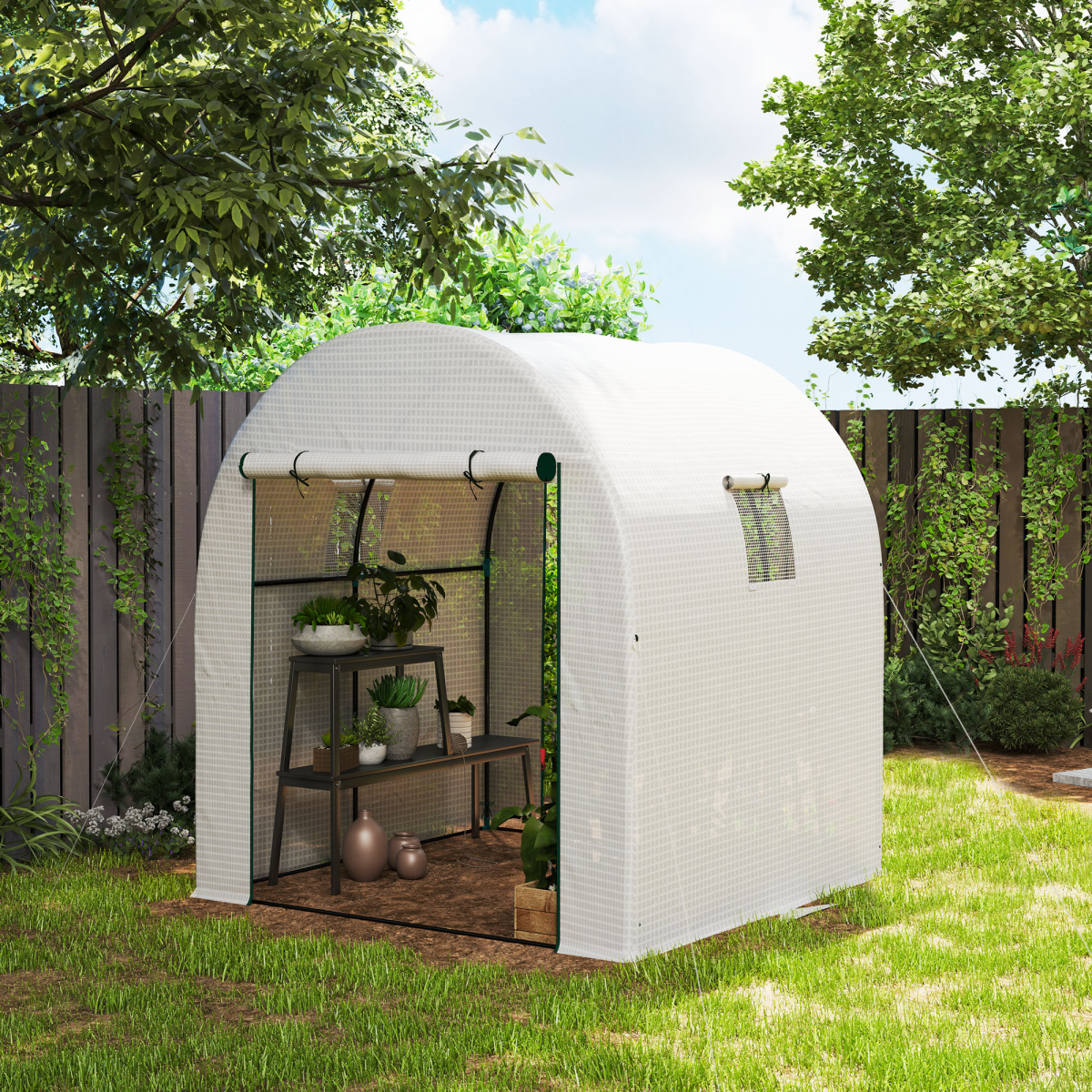 cortex-london-windsor-walk-in-greenhouse-adjustable-roof-vent-white-steel-polyethylene