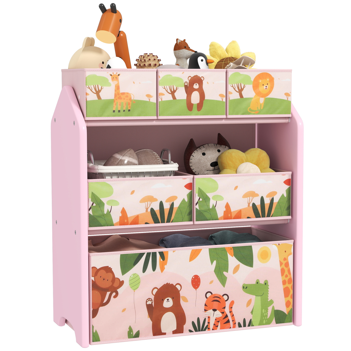 cortex-london-windsor-pink-kids-toy-storage-unit-six-boxes