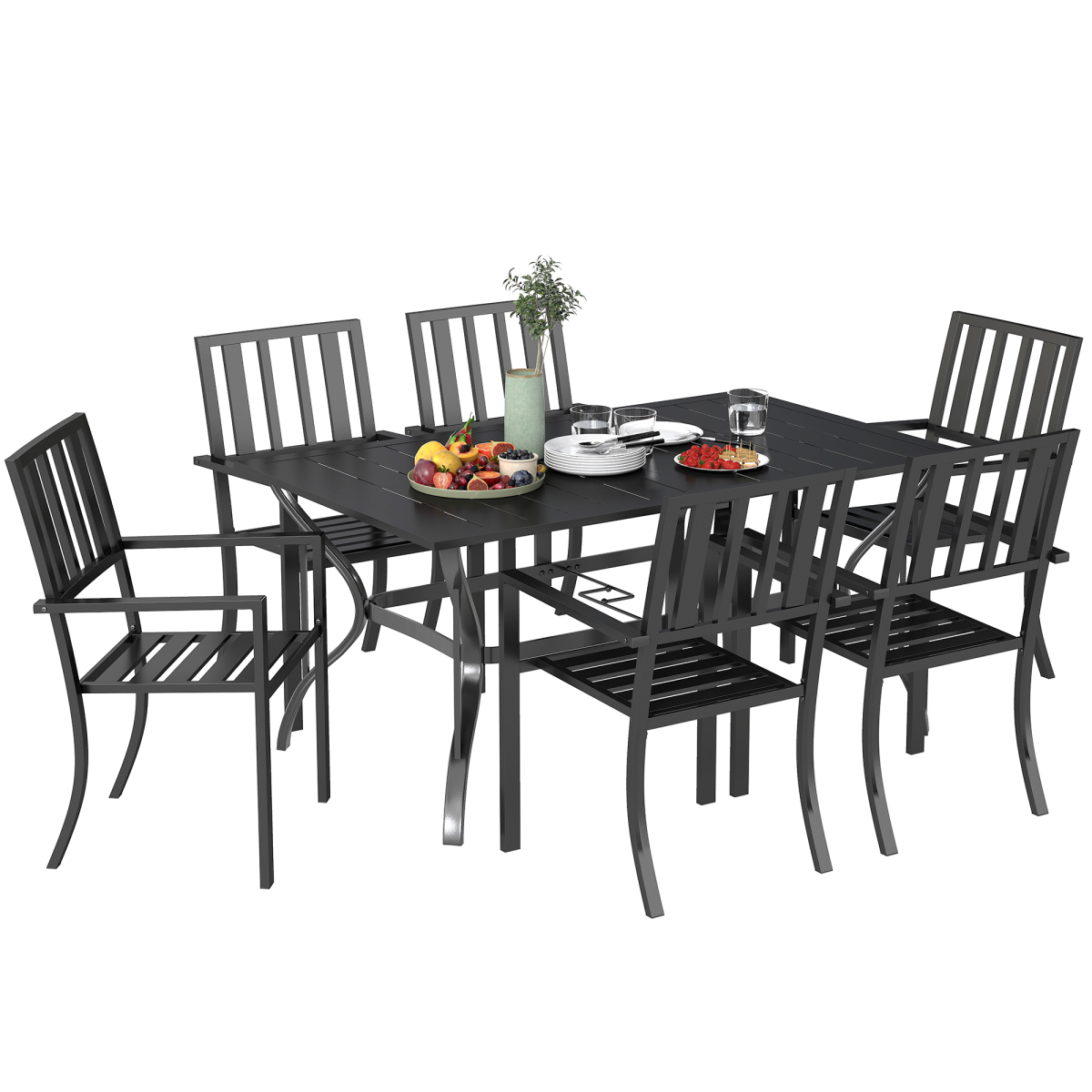 cortex-london-windsor-seven-piece-steel-garden-dining-set-with-umbrella-hole