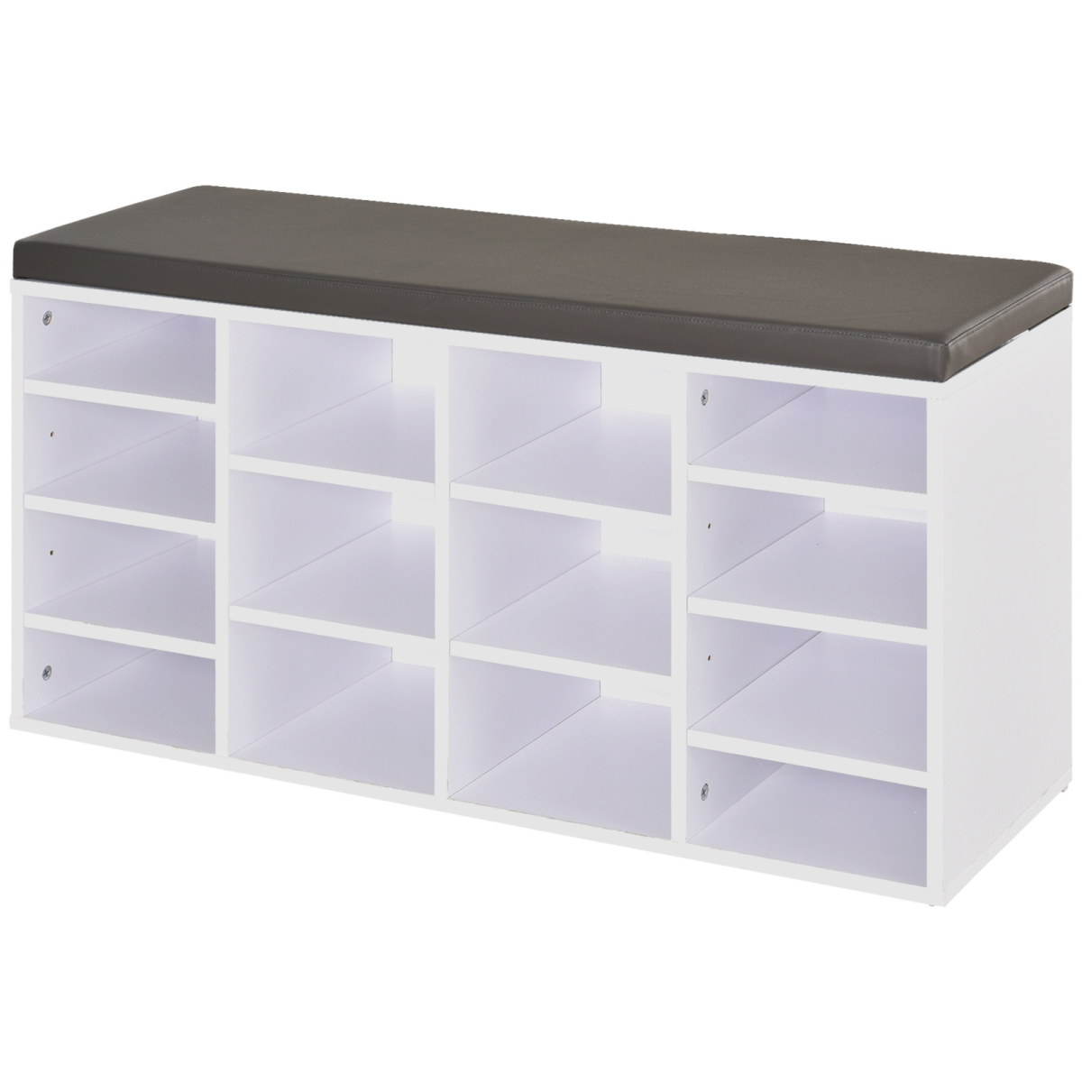cortex-london-windsor-pu-leather-14-compartment-shoe-storage-bench-brown-white