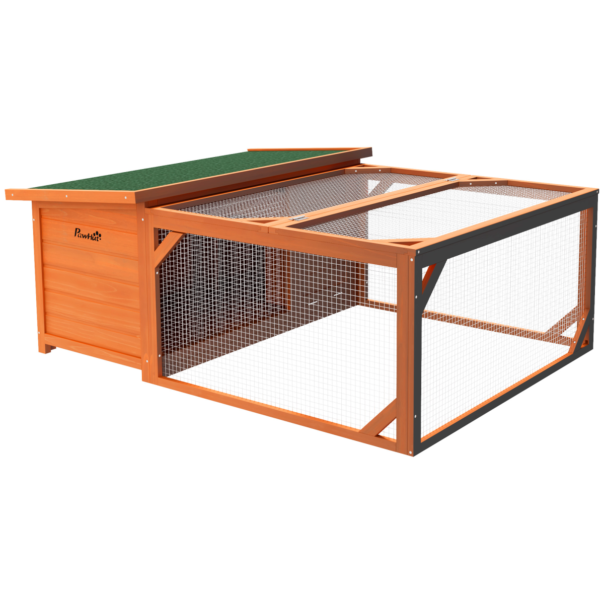 cortex-london-windsor-wooden-rabbit-hutch-with-run-weather-resistant-fir-wood