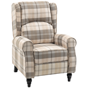 cortex-london-windsor-khaki-checked-linen-recliner-wingback-chair