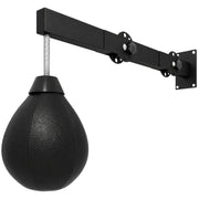 SPORTNOW Wall Mount Speed Bag, Height Adjustable Boxing Speed Bag with Manual Air Pump and Wrenches, Home Gym Workout Equipment
