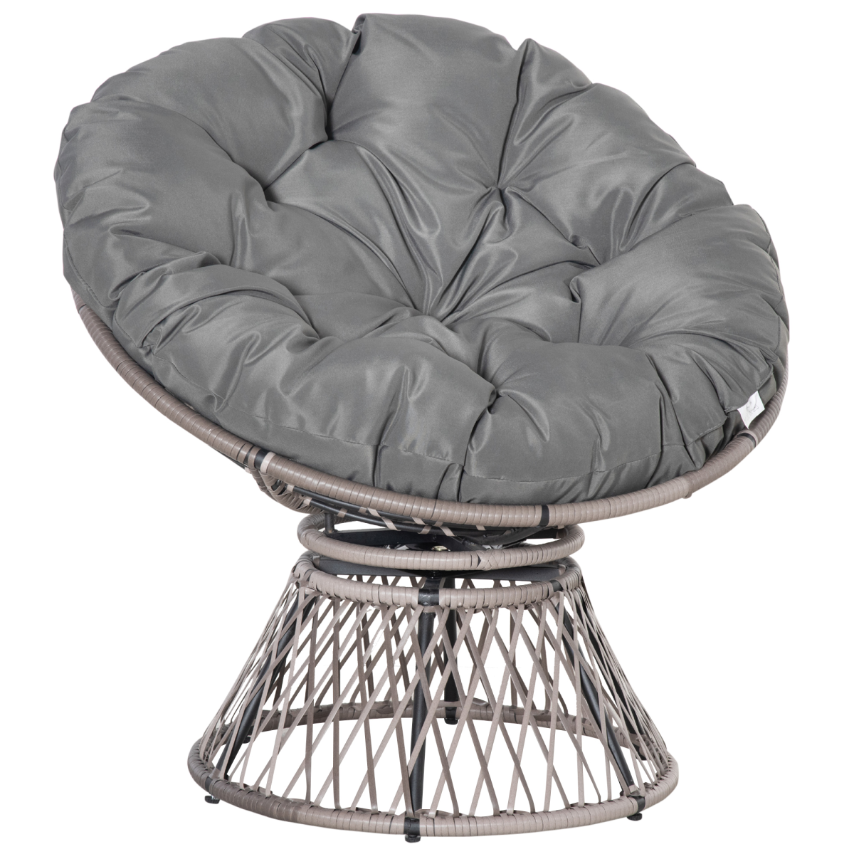 cortex-london-windsor-swivel-rattan-papasan-moon-chair-grey-outsunny