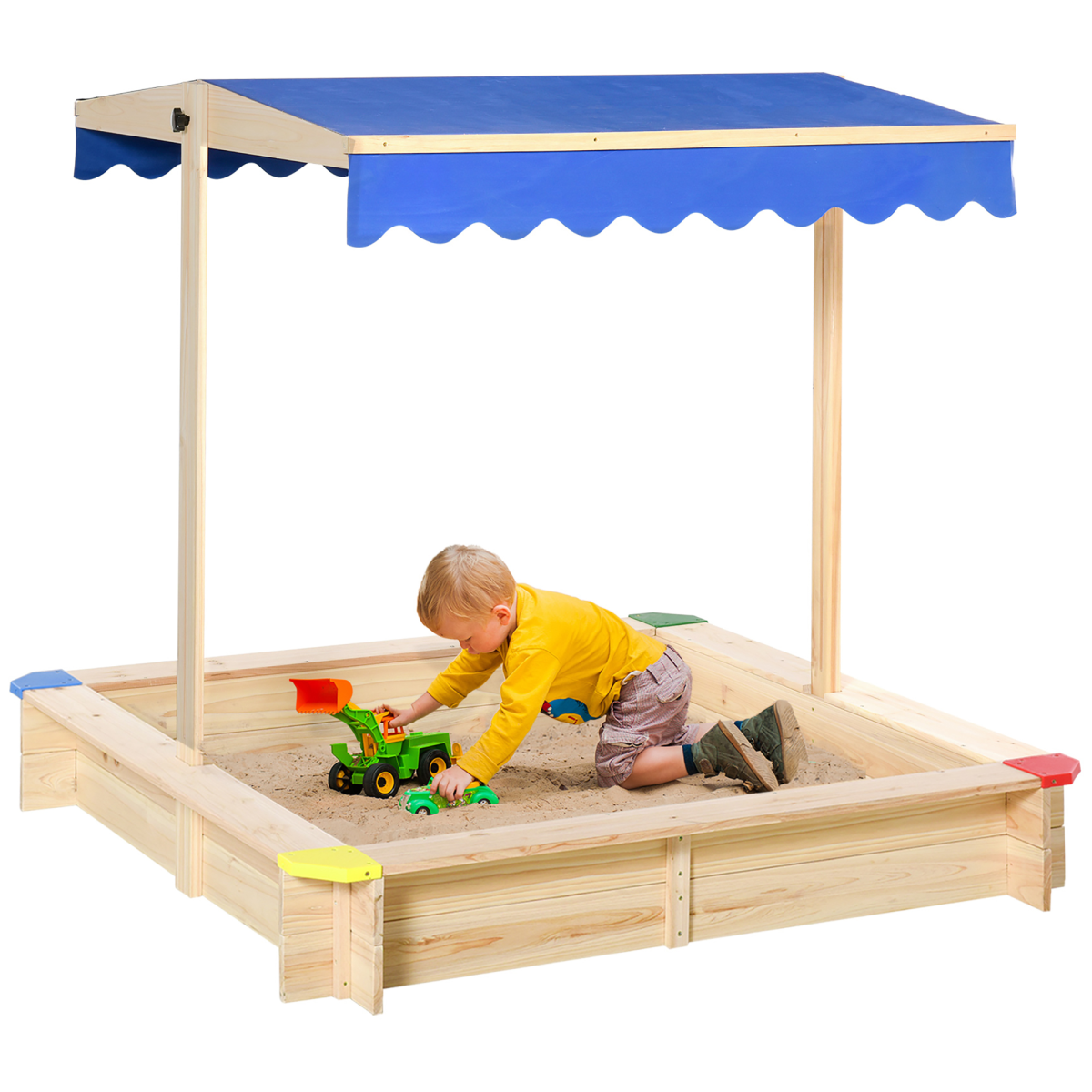 cortex-london-windsor-wooden-sandbox-bench-adjustable-canopy