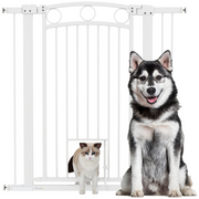 cortex-london-windsor-tall-pet-stair-gate-with-cat-door-white-106cm