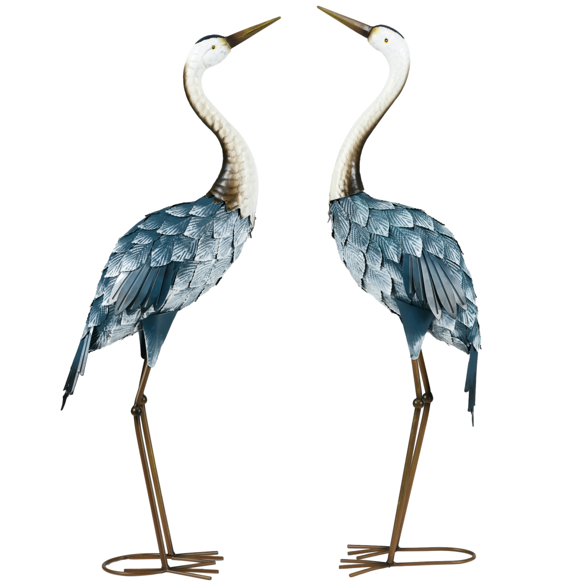 cortex-london-windsor-steel-crane-garden-statue-set-blue-white-grey