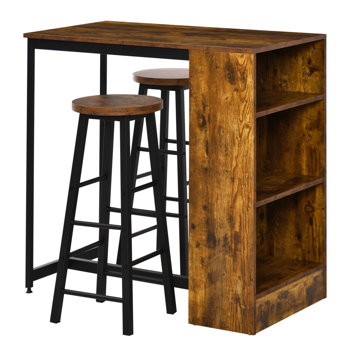 cortex-london-kensington-bar-table-set-two-stools-storage-shelves-footrests