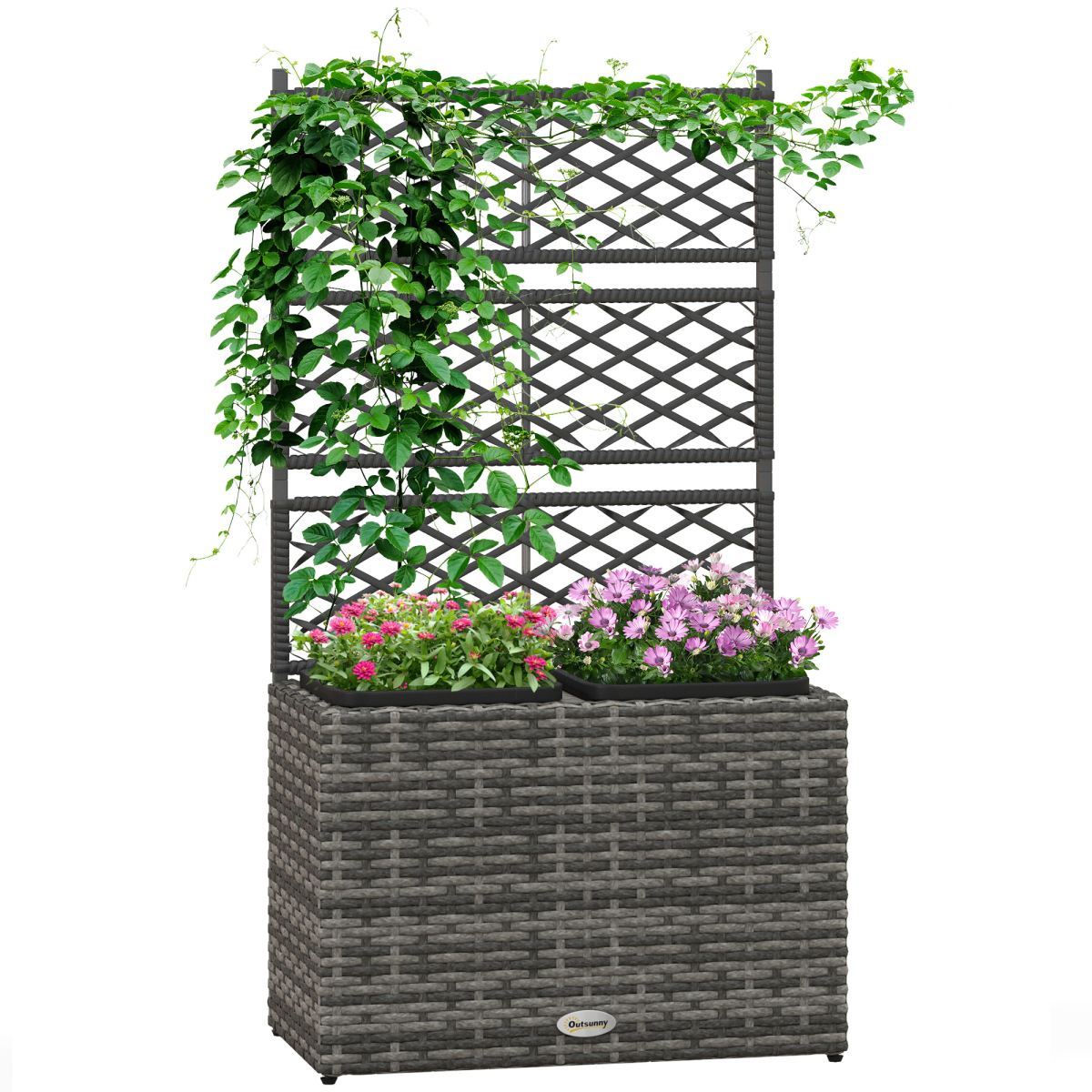 cortex-london-windsor-rattan-trellis-planter-box-mixed-grey-black