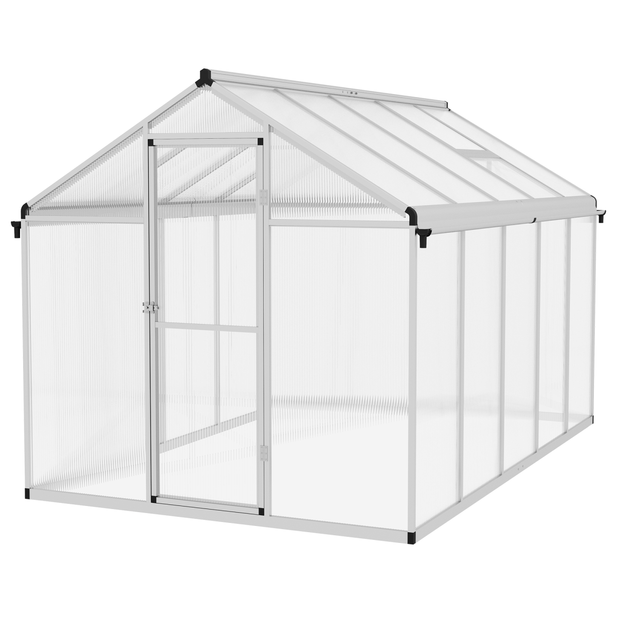 cortex-london-york-aluminium-greenhouse-10x6ft-with-door-window