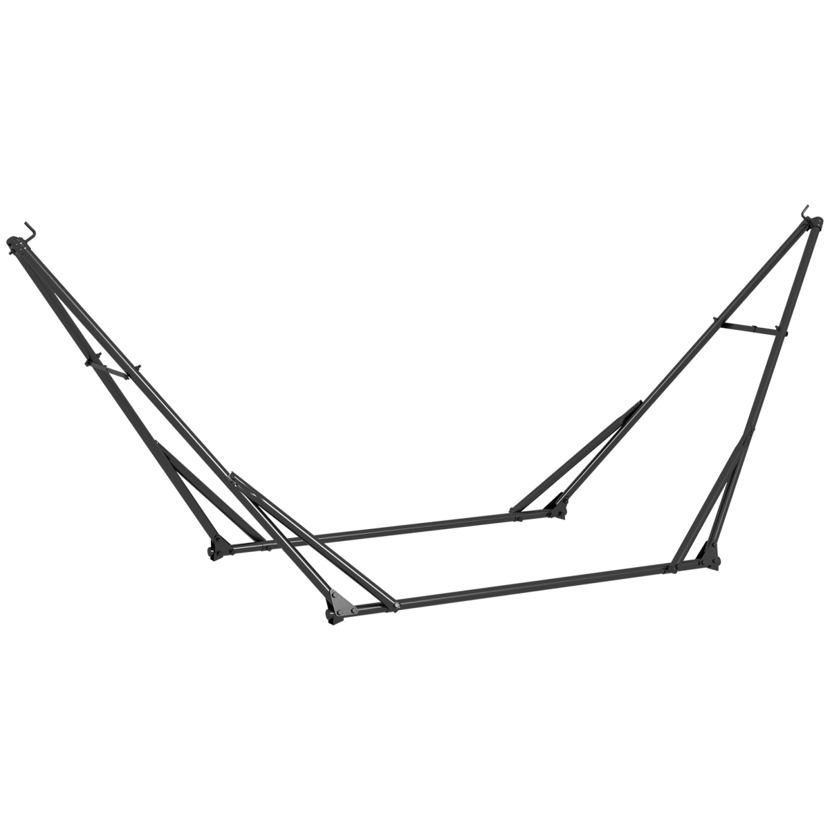 cortex-london-outsunny-york-foldable-2-in-1-black-steel-hammock-stand