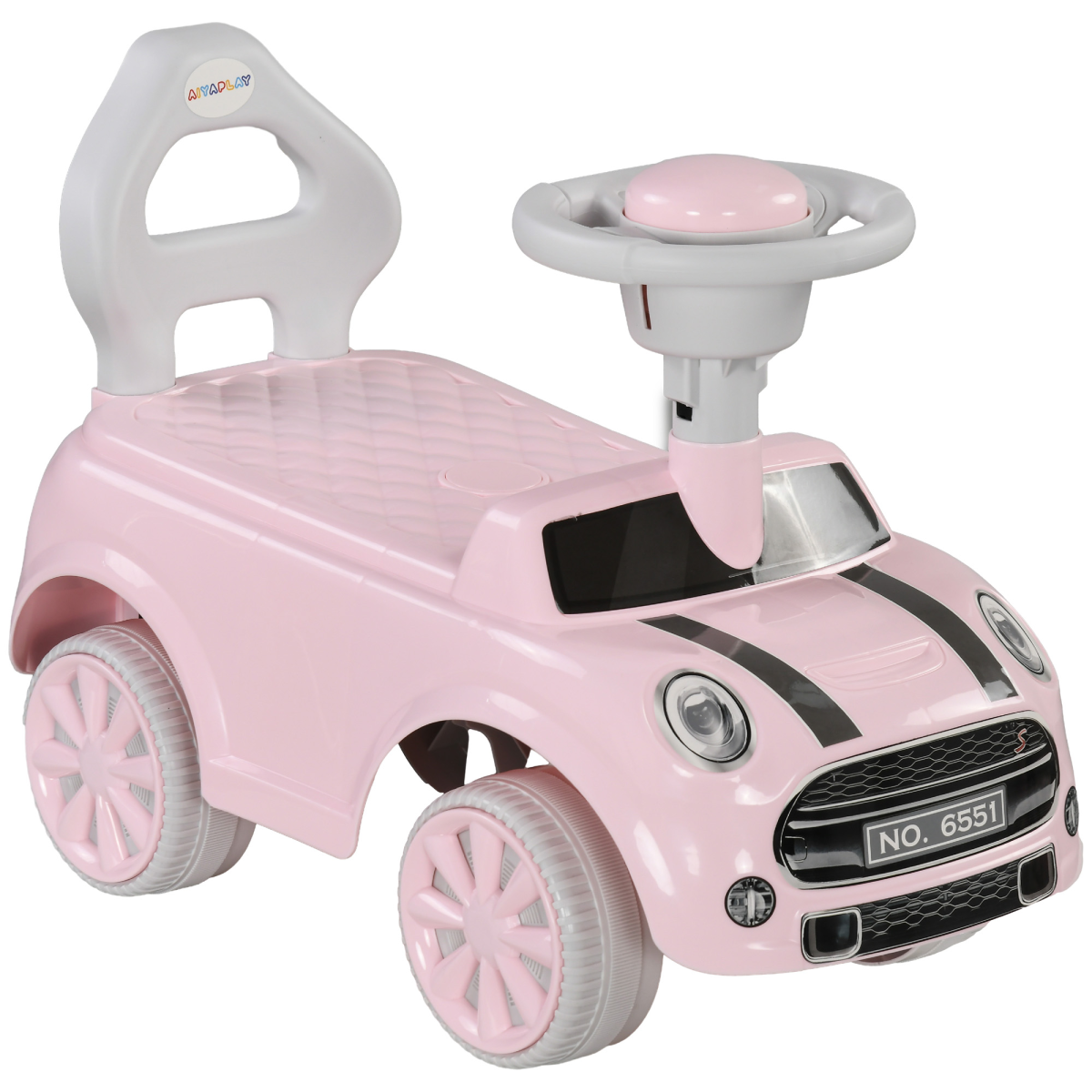 cortex-london-windsor-pink-toddler-ride-on-car-with-air-horn