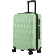 HOMCOM 24Inch Suitcase, ABS Hard Shell Checked Luggage with TSA Lock, Spinner Wheels, Telescopic Handle, Green