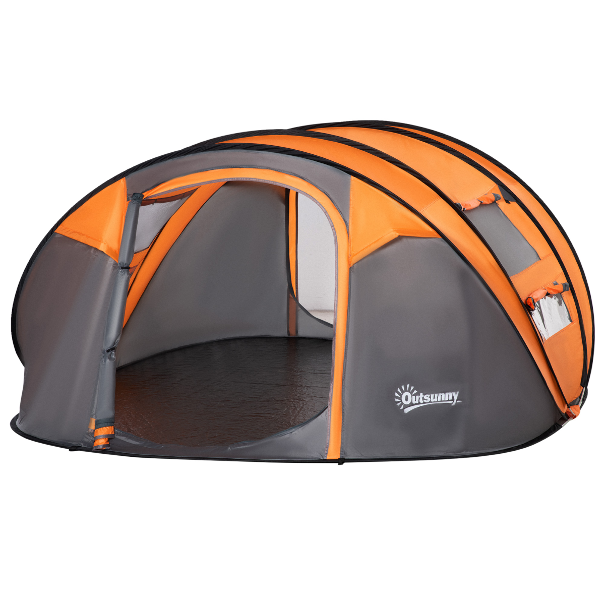 cortex-london-windsor-pop-up-camping-tent-4-5-person-orange-outsuny-windows