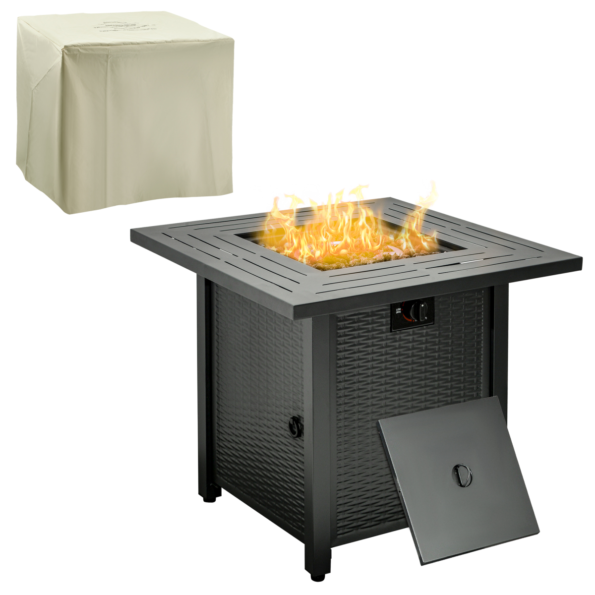 cortex-london-windsor-square-rattan-propane-gas-fire-pit-table-stainless-steel-burner-lava-rocks-lid