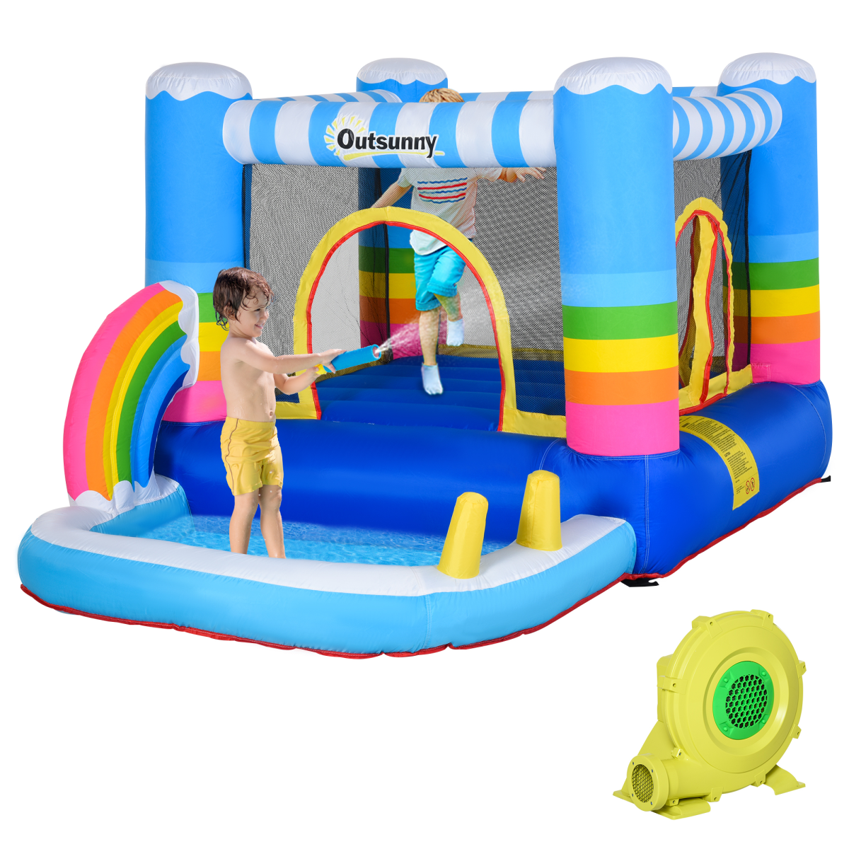 cortex-london-windsor-outdoor-kids-bouncy-castle-pool-trampoline