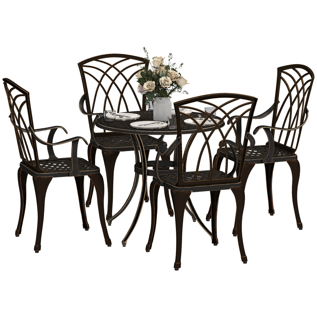 cortex-london-windsor-bronze-cast-aluminium-five-piece-garden-dining-set