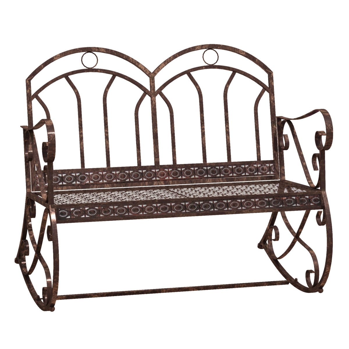 cortex-london-windsor-bronze-metal-rocking-garden-loveseat-bench