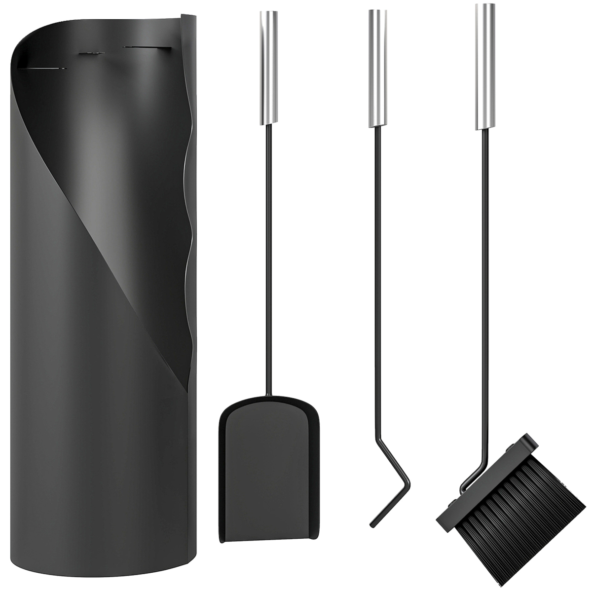 cortex-london-windsor-fireside-companion-set-black-metal-four-piece