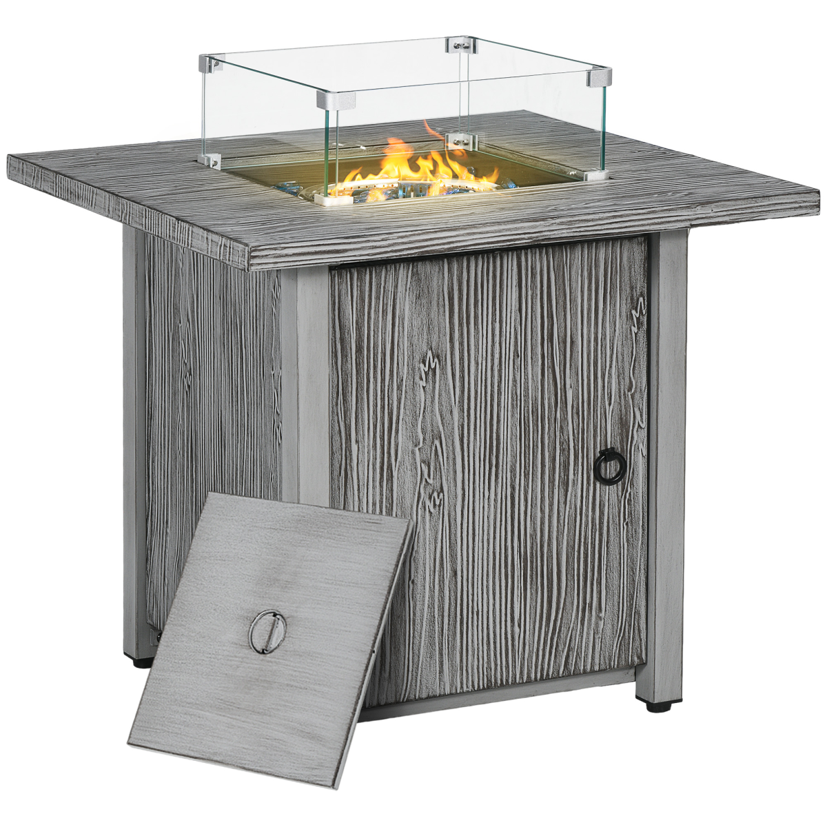 cortex-london-windsor-grey-propane-gas-fire-pit-table-40000-btu-glass-screen-cover