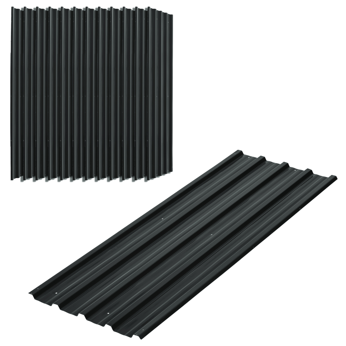 cortex-london-windsor-galvanised-steel-roofing-sheets-pack-of-12-dark-grey
