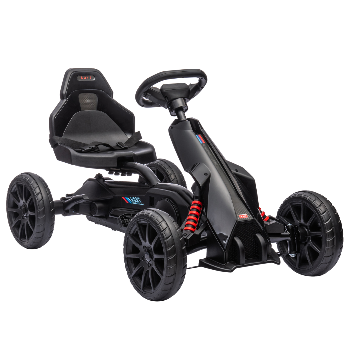 cortex-london-windsor-childrens-pedal-go-kart-black-adjustable-seat-handbrake