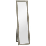 HOMCOM Full Length Mirror, 37 x 157 cm, Hanging or Freestanding, Rectangular Full Body Mirror for Living Room, Bedroom, Grey