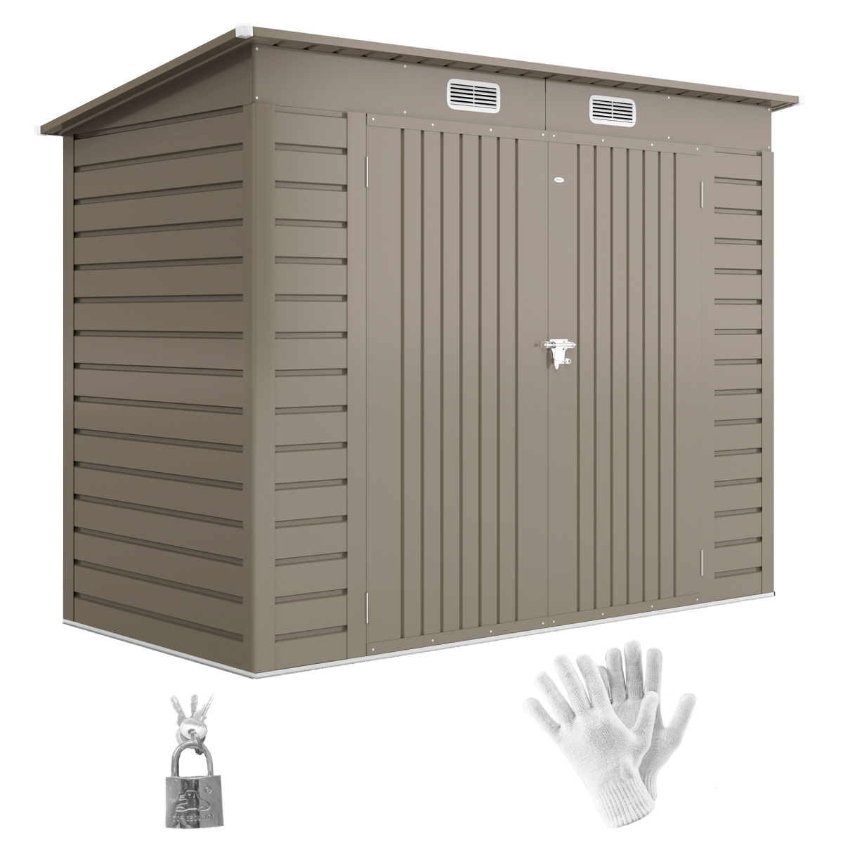 cortex-london-windsor-metal-garden-storage-shed-8-x-4ft-light-grey