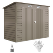 cortex-london-windsor-metal-garden-storage-shed-8-x-4ft-light-grey