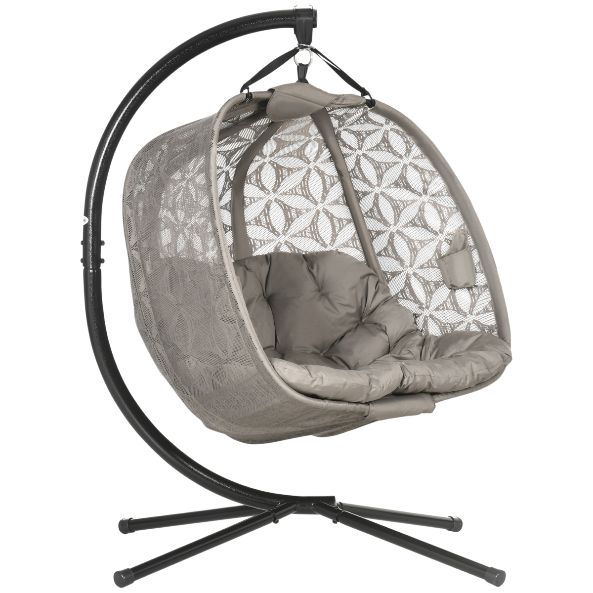 cortex-london-windsor-brown-double-hanging-egg-chair-with-stand-cup-holders