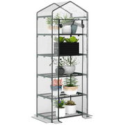 cortex-london-kensington-five-tier-steel-frame-greenhouse-transparent-pvc-cover