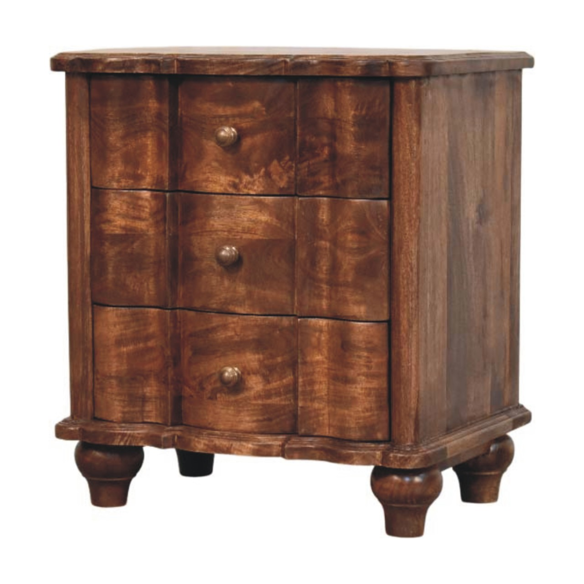 cortex-london-windsor-valencia-solid-mango-wood-three-drawer-brown-bedside