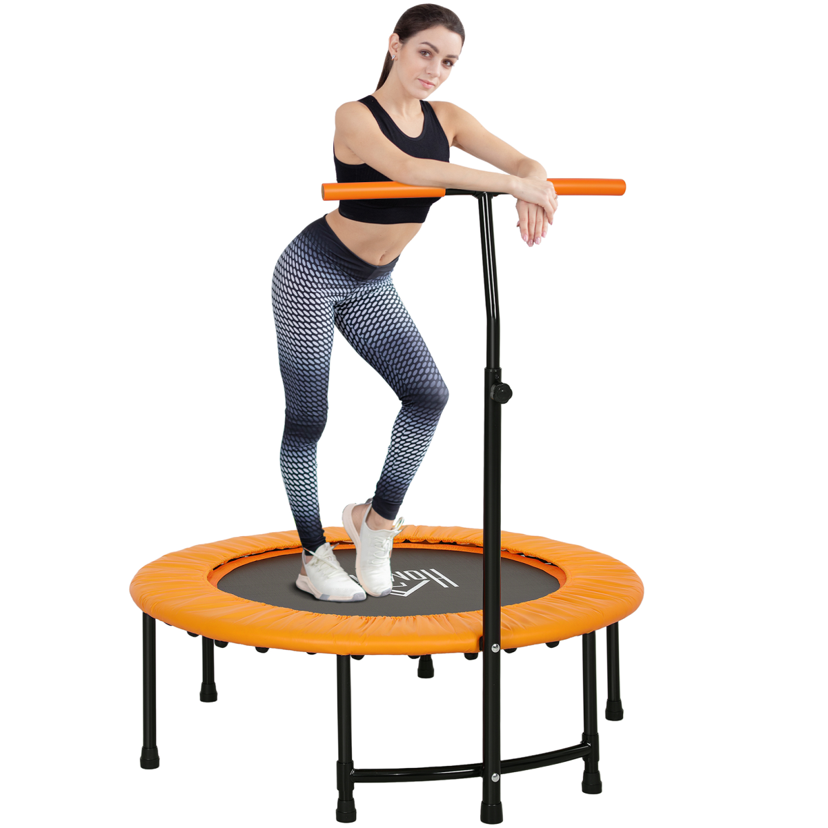 cortex-london-windsor-40-inch-orange-handle-fitness-rebounder-trampoline