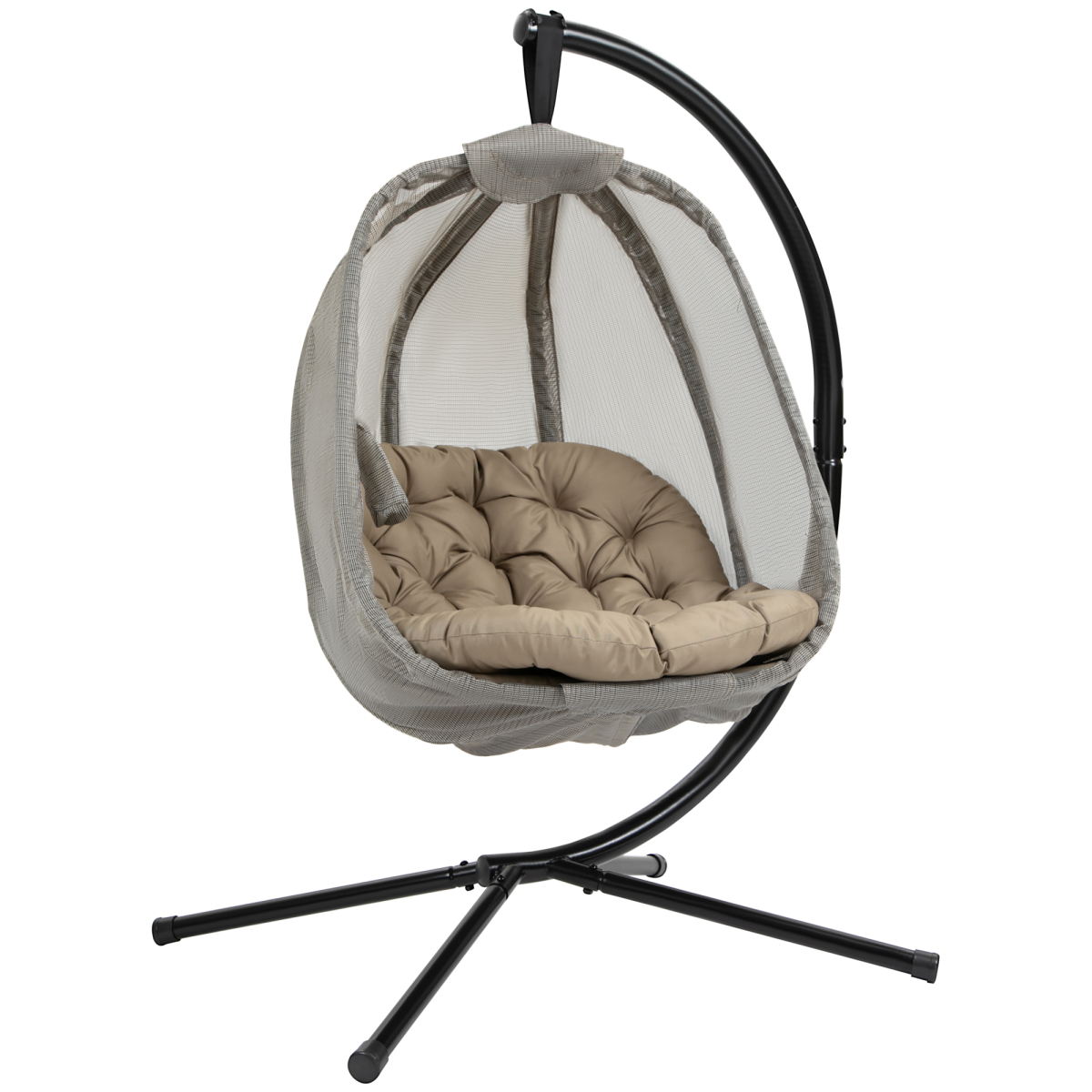 cortex-london-windsor-hanging-egg-chair-khaki-with-cushion-and-stand