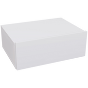 HOMCOM Floating Bedside Table, Wall-Mounted Side Table for Bedroom, White