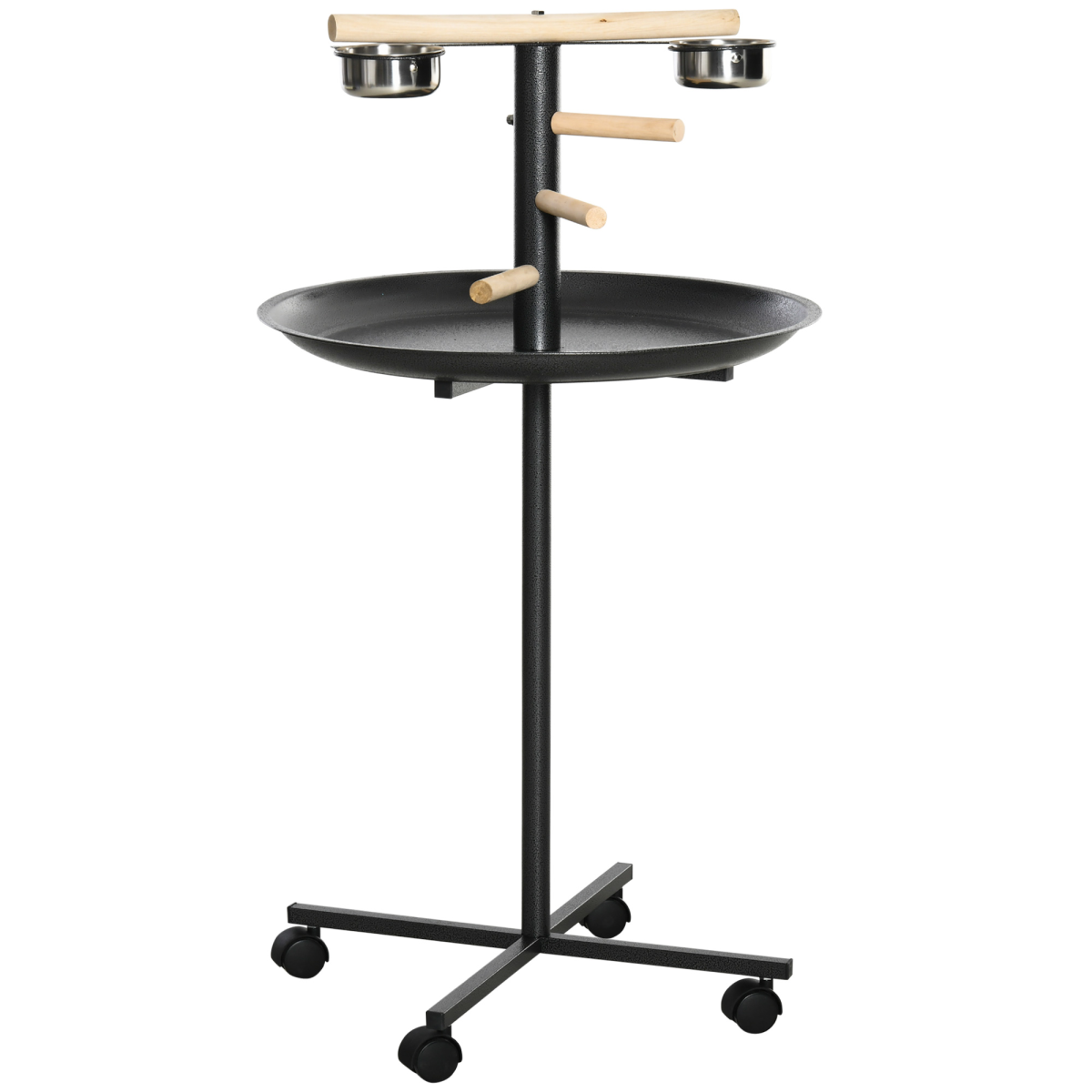 cortex-london-windsor-portable-bird-play-stand-feeder-station-stainless-steel-bowls