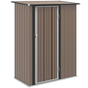 cortex-london-windsor-lockable-steel-garden-storage-shed-brown