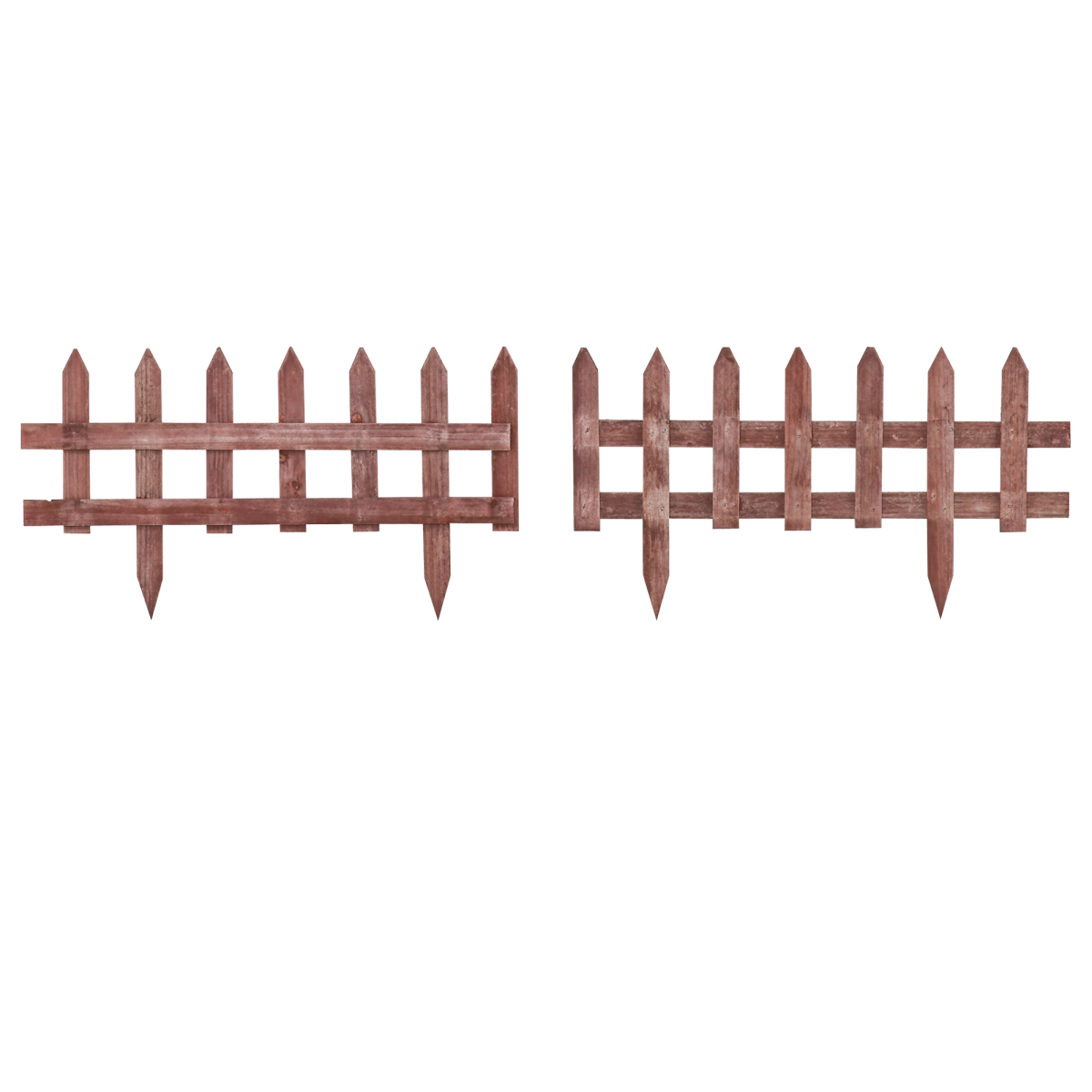 cortex-london-windsor-fir-wood-garden-picket-border-fence-set-of-12-rustic-brown