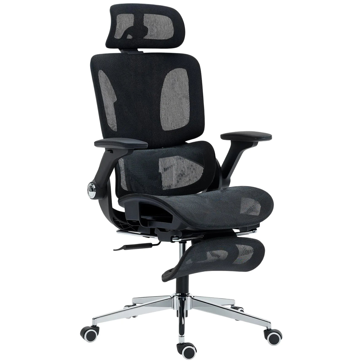 HOMCOM Ergonomic Office Chair, High Back Mesh Desk Chair, Black