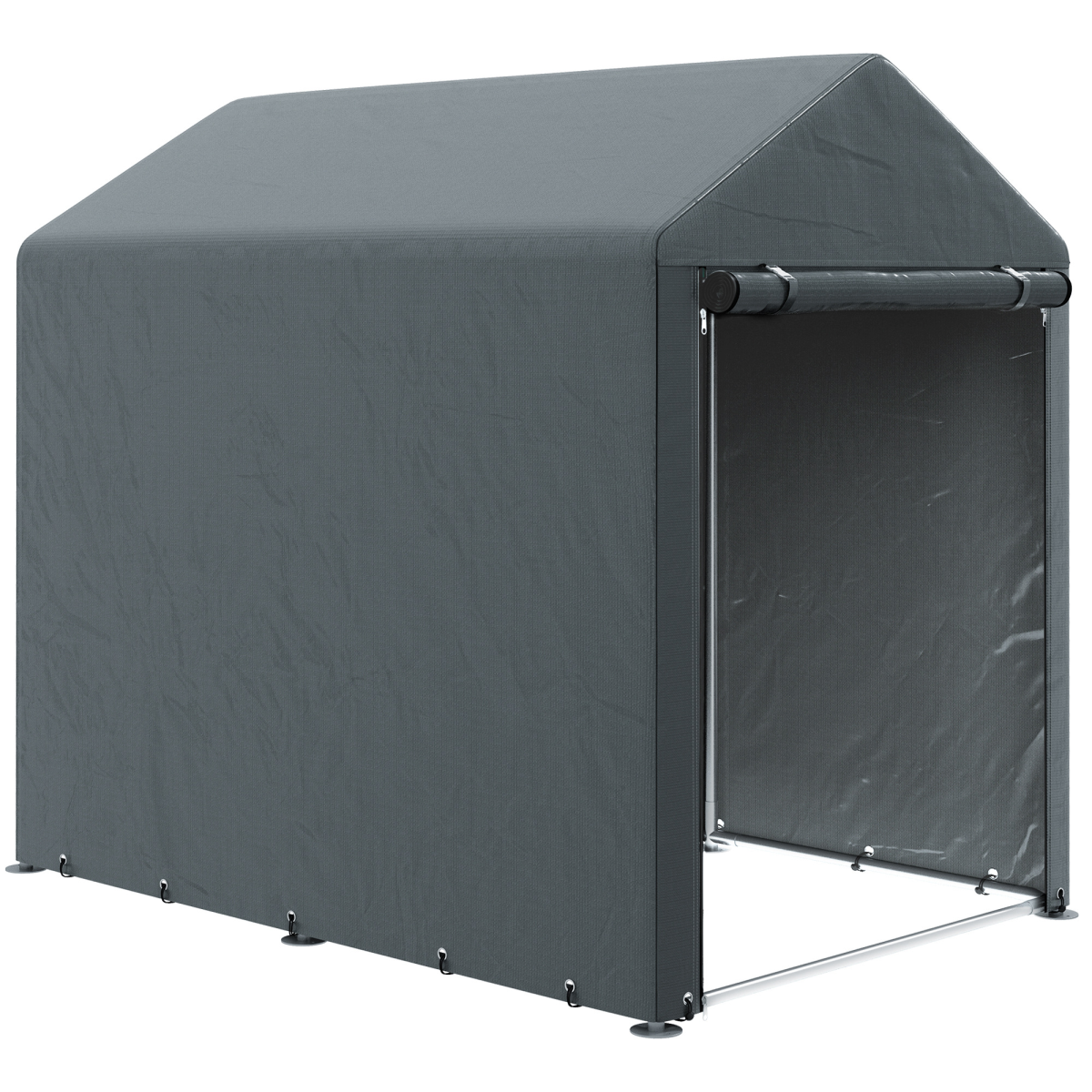 cortex-london-york-179-x-120-temporary-garden-shed-dark-grey-weather-resistant-plastic-cover