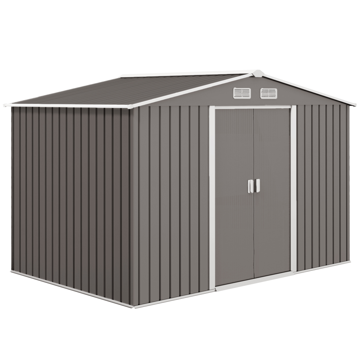 cortex-london-windsor-9-x-6ft-ventilated-steel-garden-shed-grey