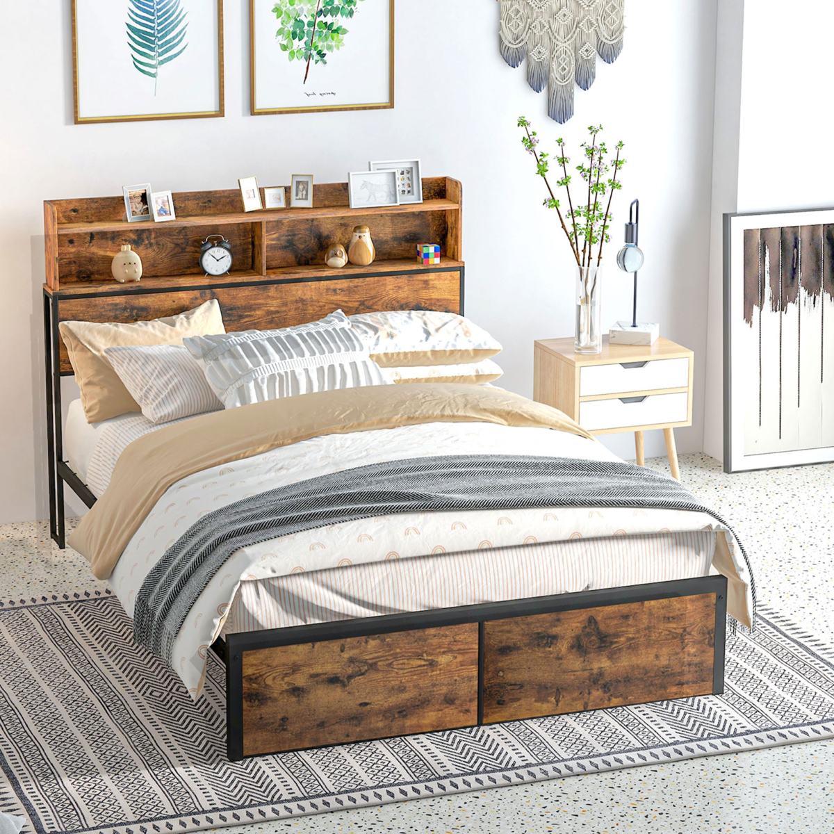 cortex-london-windsor-double-bed-frame-storage-headboard