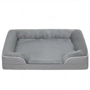 PawHut Dog Sofa Bed, Washable Pet Bed with Removable Cover and Non-Slip Bottom for Cats, Small and Medium Dogs, Grey