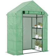 cortex-london-walkin-greenhouse-green-pe-cover-two-tier-shelves