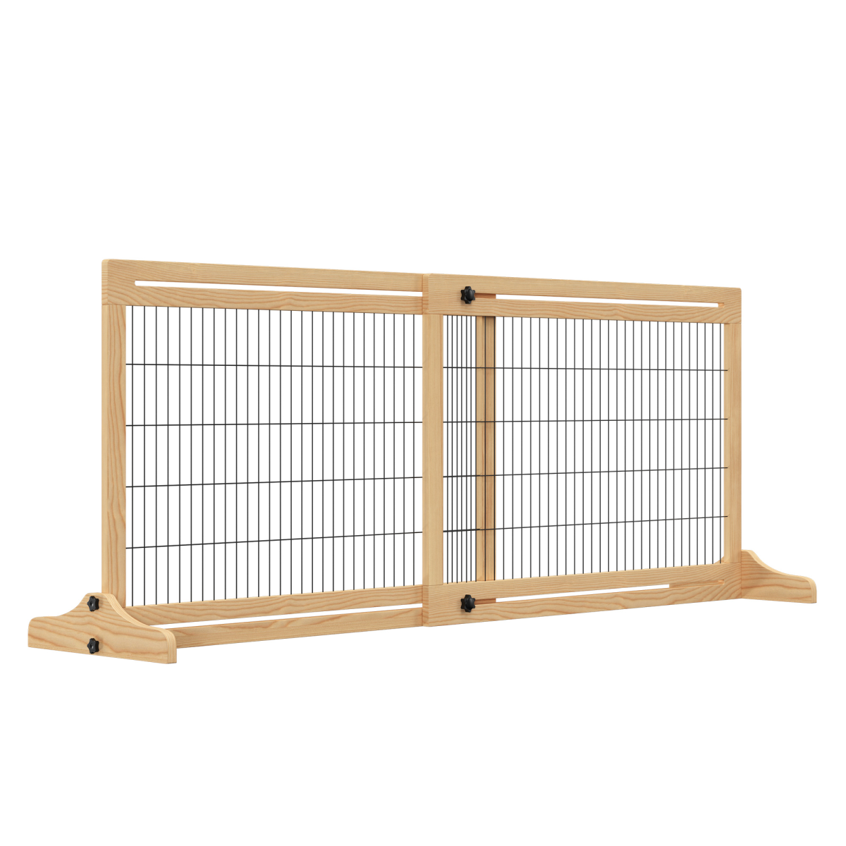 cortex-london-windsor-adjustable-wooden-pet-gate-freestanding-dog-barrier