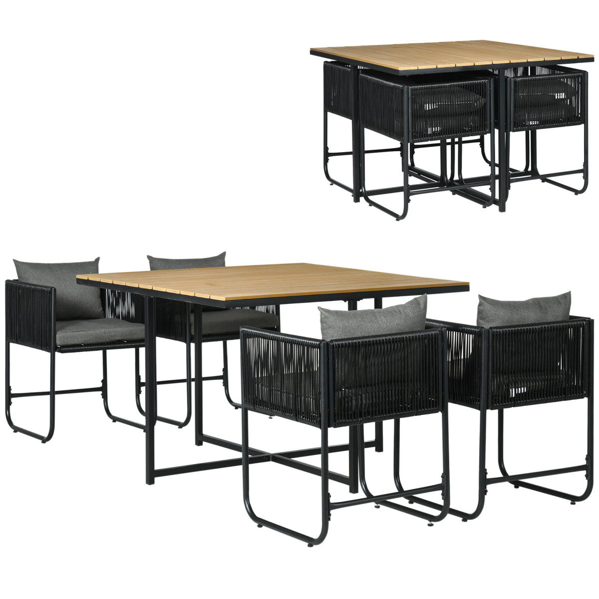 cortex-london-windsor-rattan-cube-dining-set-four-seater