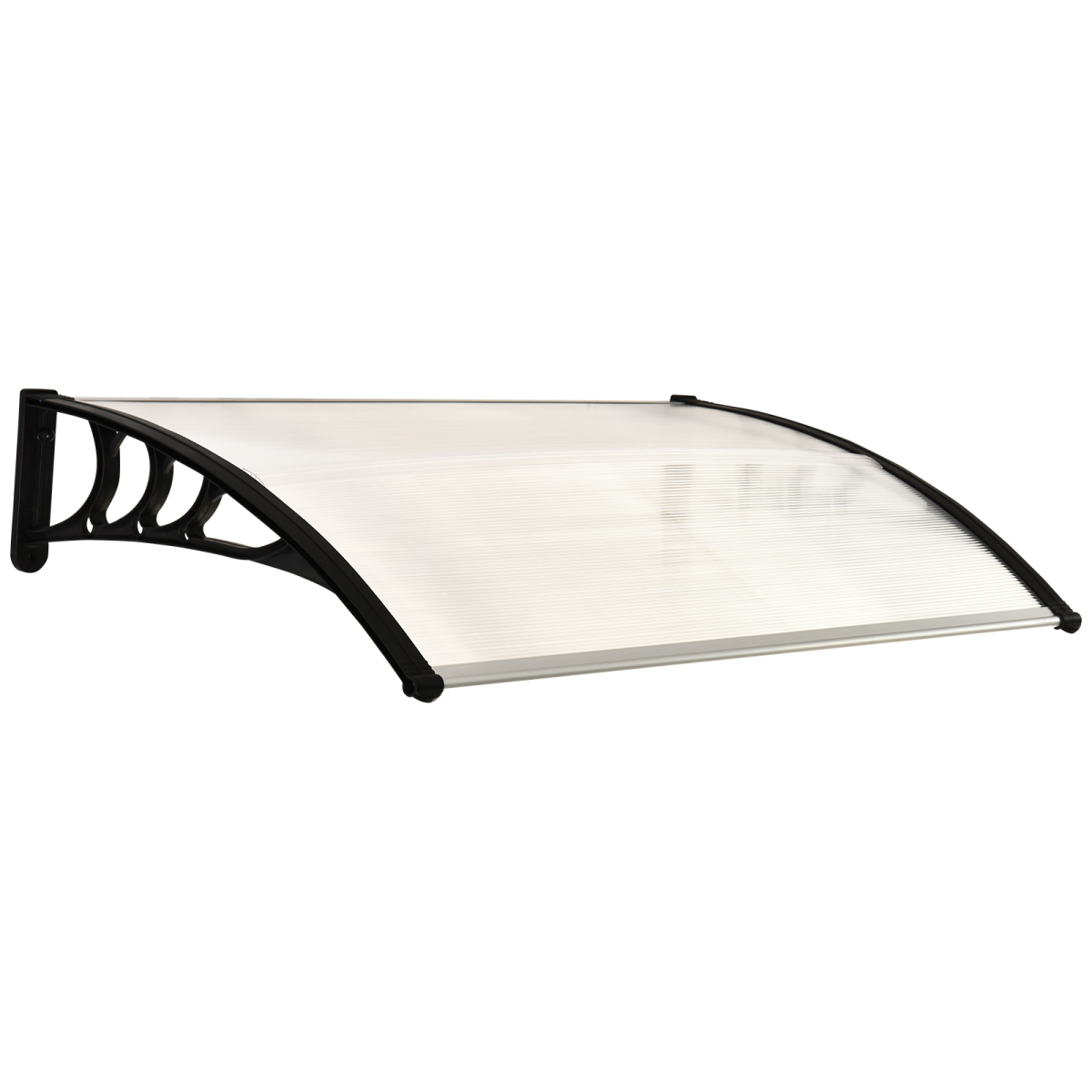 cortex-london-windsor-clear-polycarbonate-curved-awning-black-bracket