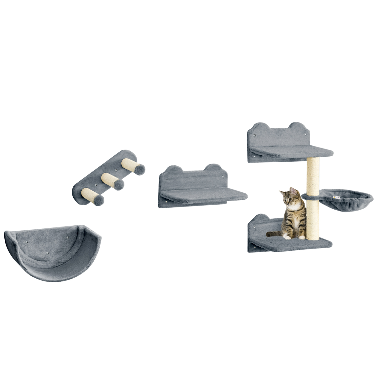cortex-london-windsor-pawhut-grey-cat-wall-shelves-scratching-posts