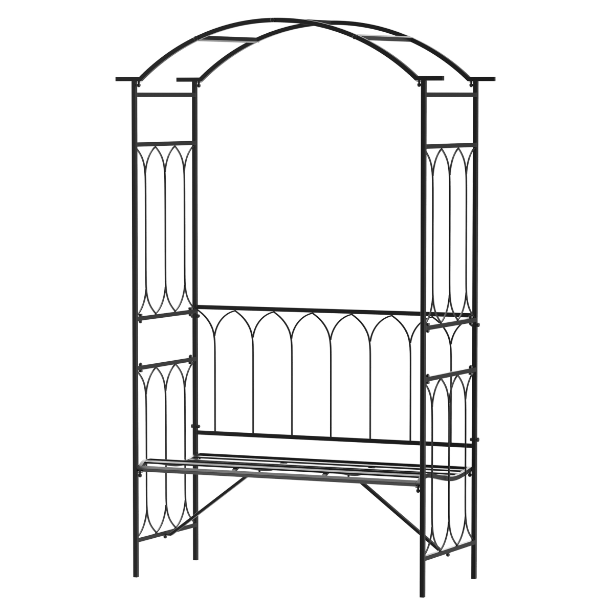 cortex-london-windsor-garden-arbour-bench-climbing-trellis-black-metal