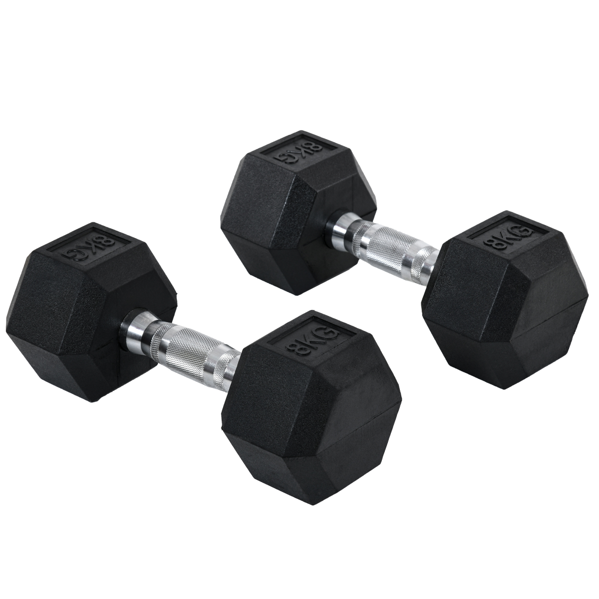 cortex-london-windsor-hexagonal-dumbbells-2x8kg-home-fitness-homcom
